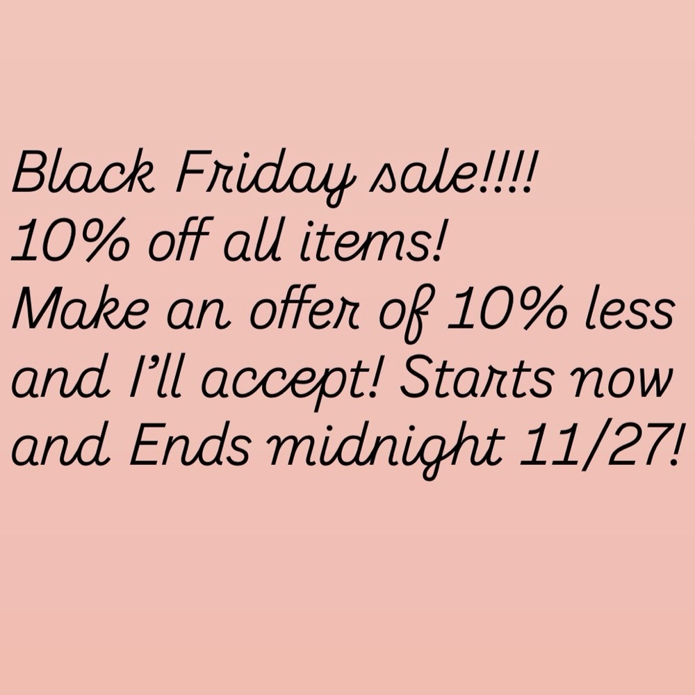 Black Friday Sale Announcement